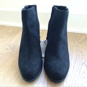 Women’s Black Suede Booties